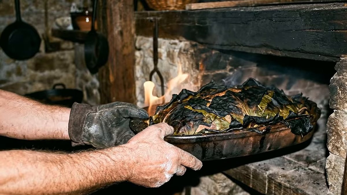 La hoja de berza es tecnología térmica, no decoración: fotograma del vídeo de El Cuchinero