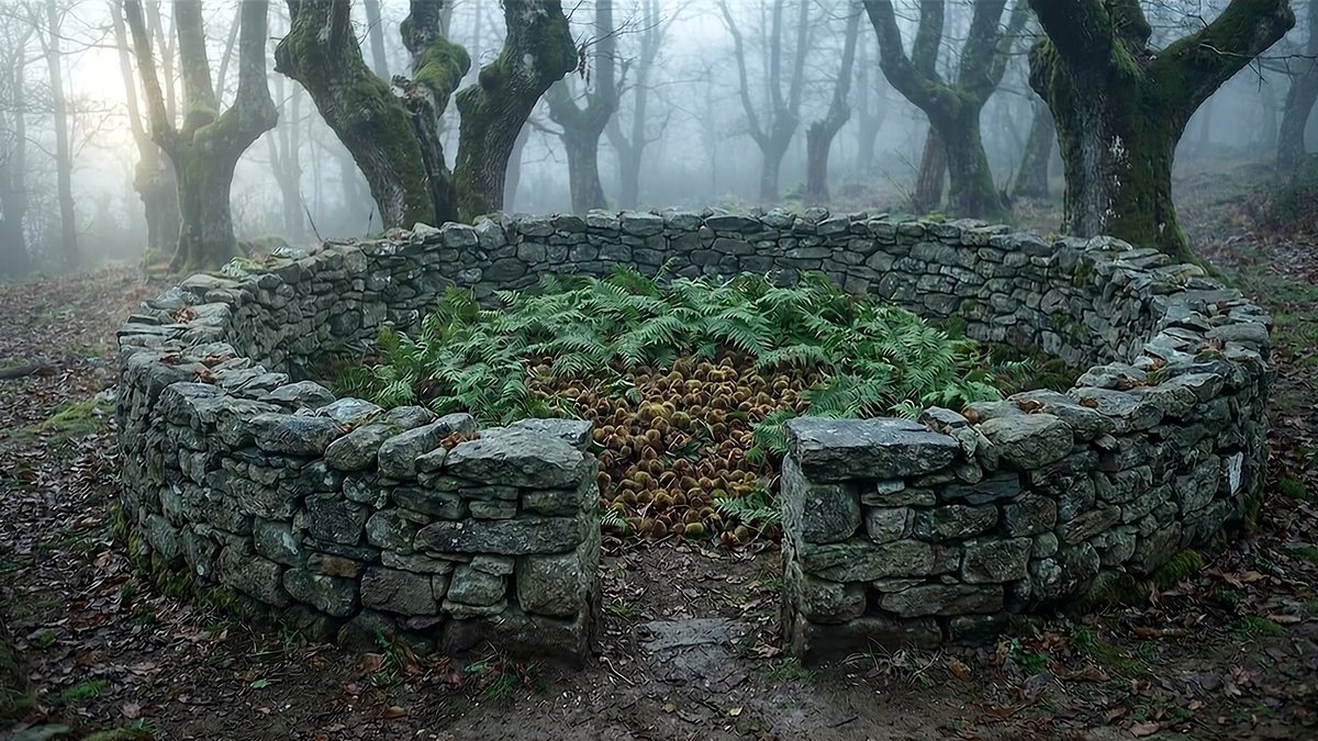 La cuerria: cómo se guardaban las castañas un año sin nevera: foto de El Cuchinero