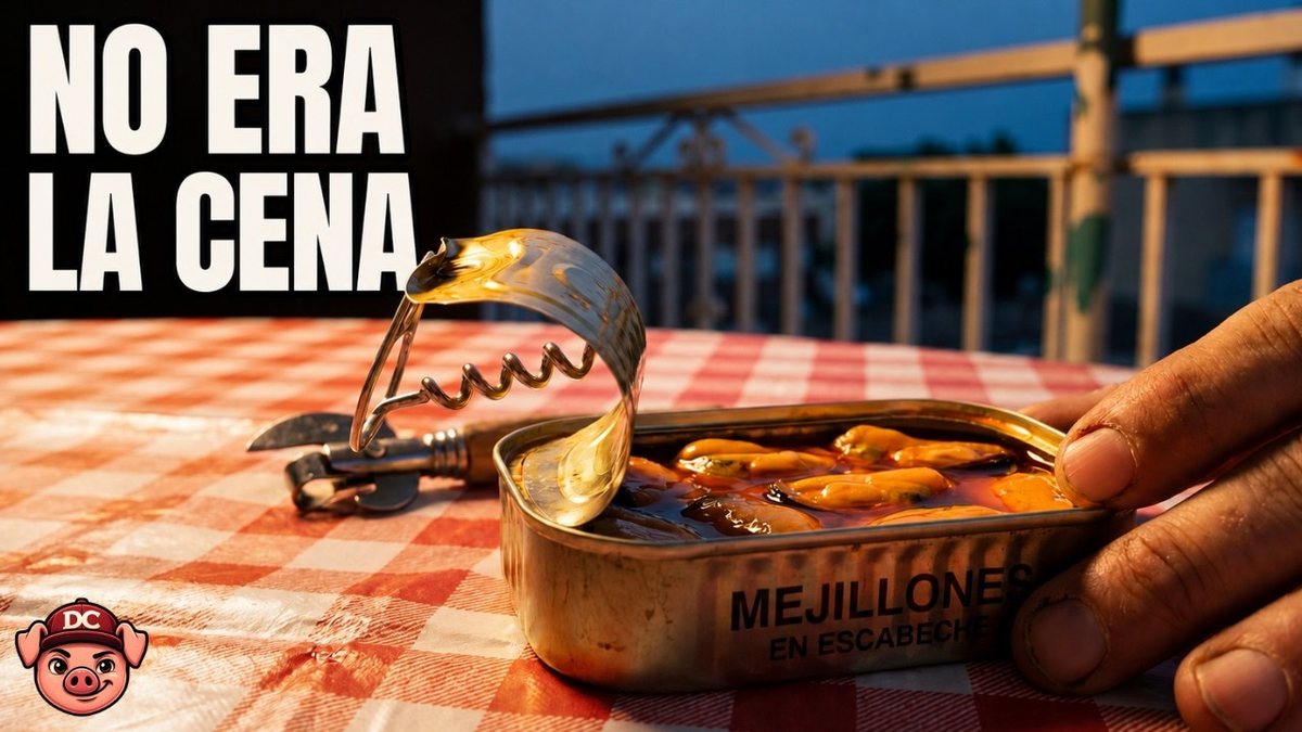 Mesa de terraza con latas abiertas, tomate aliñado y pan: las cenas de verano de
