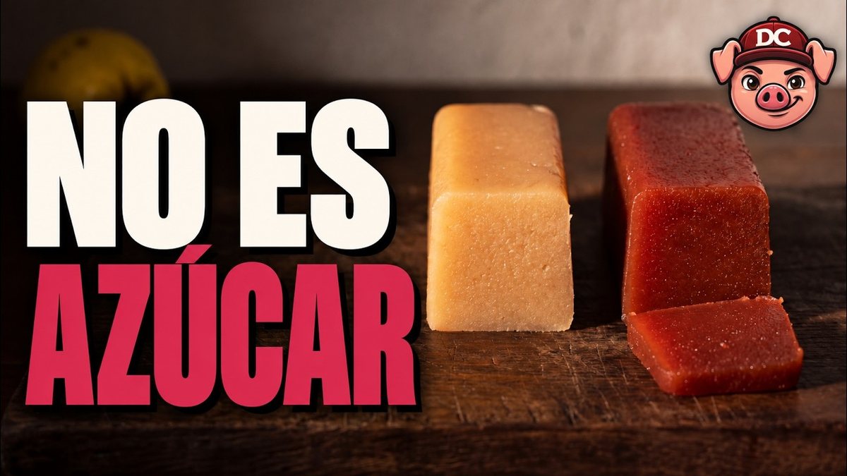 Bloque de dulce de membrillo casero rojo oscuro cortado en lonchas sobre una tab