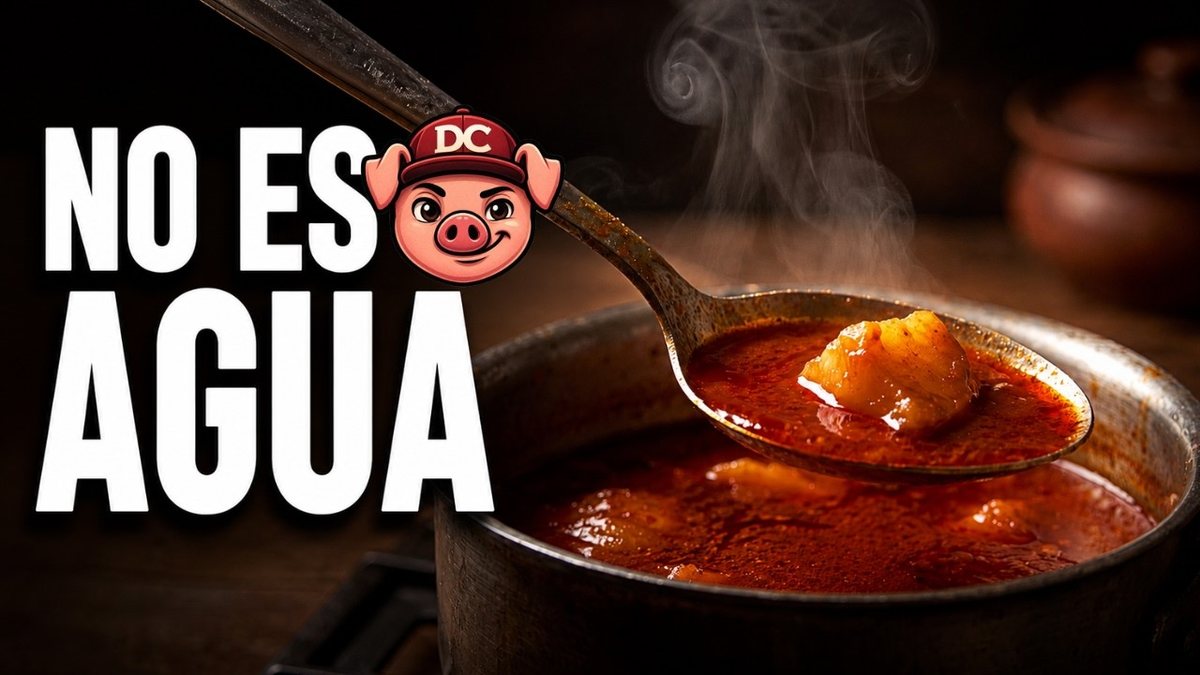 Cazuela de patatas a la riojana con chorizo y caldo espeso y brillante