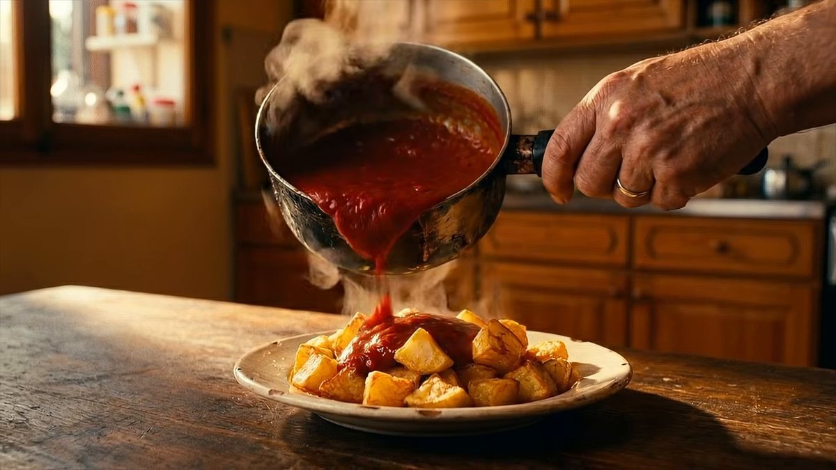 La salsa brava no es kétchup con tabasco: fotograma del vídeo de El Cuchinero