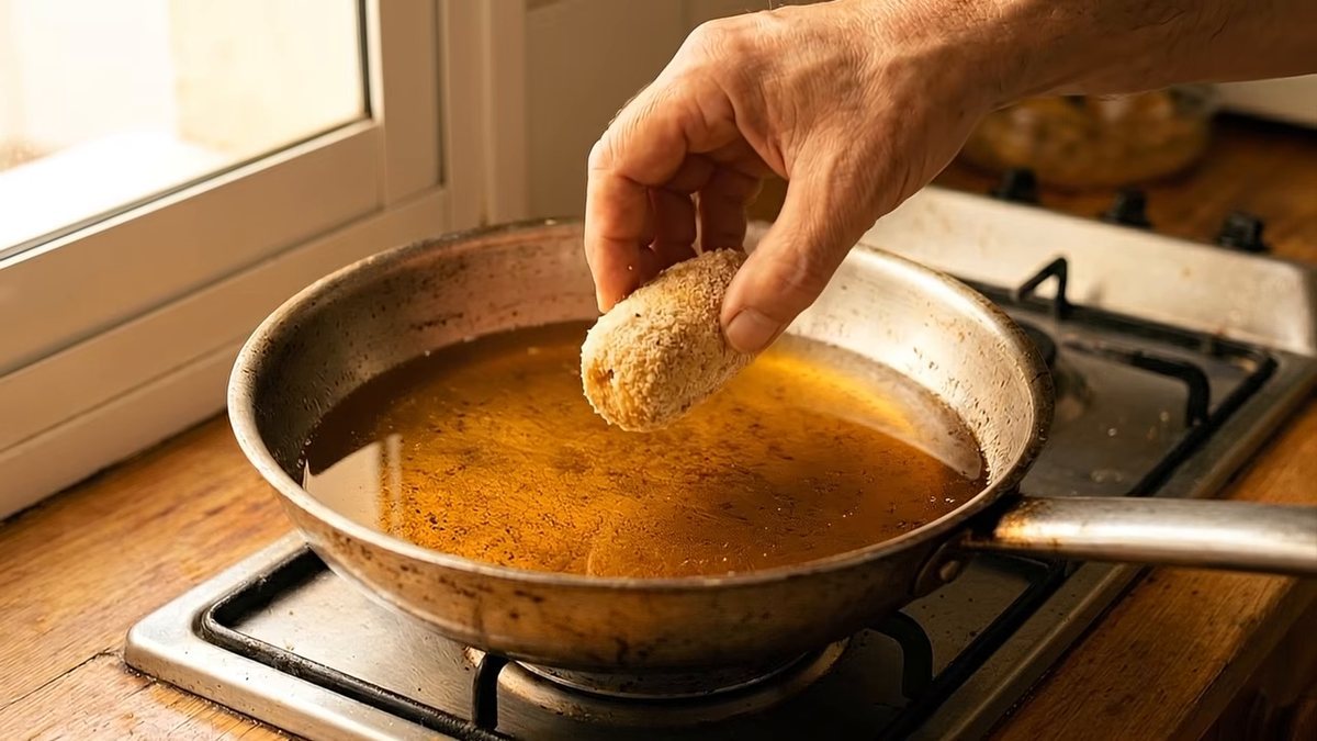 ¿A qué temperatura hay que freír las croquetas?: fotograma del vídeo de El Cuchinero