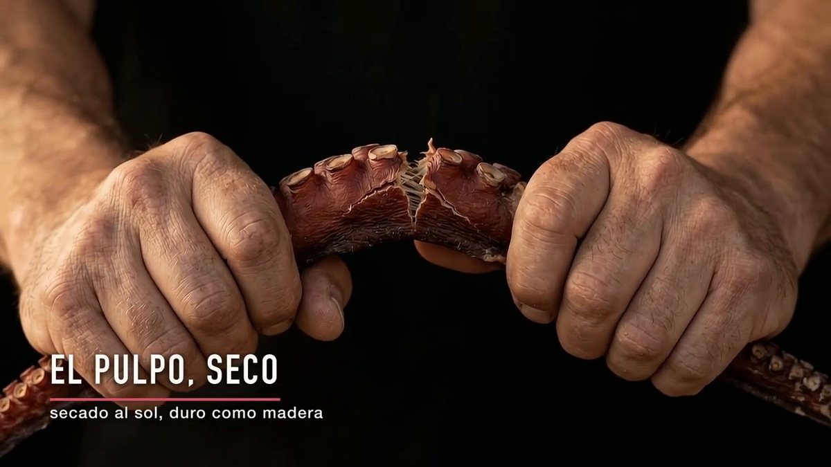 El pulpo á feira nació a ochenta kilómetros del mar: fotograma del vídeo de El Cuchinero