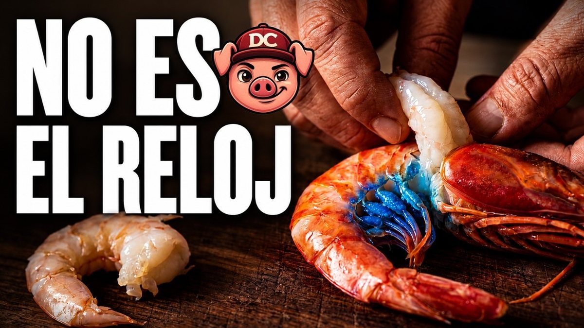 Quisquillas de Motril cocidas, de color naranja vivo y con la hueva azul intacta