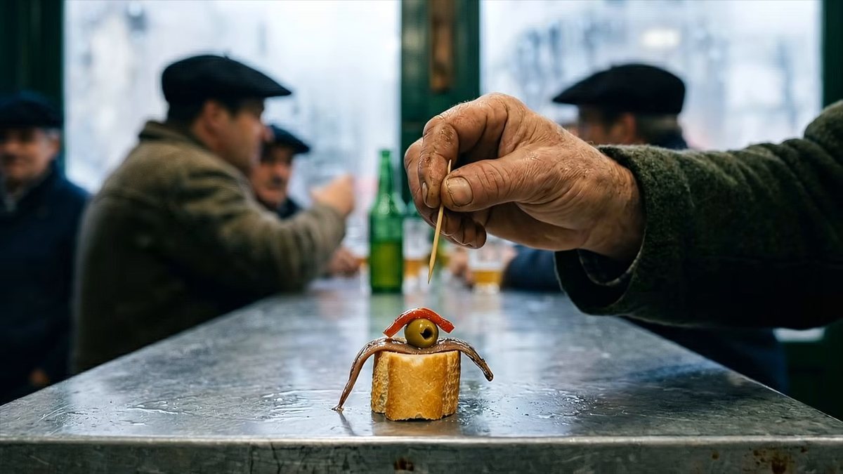 El norte cogió la tapa y la puso de pie: fotograma del vídeo de El Cuchinero