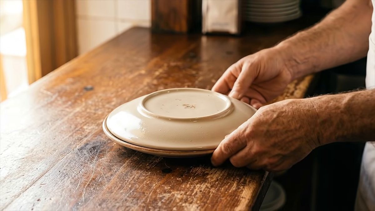 La tortilla sigue cocinándose en el plato: fotograma del vídeo de El Cuchinero